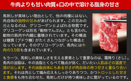 馬刺し4種の盛り合わせ《30日以内に出荷予定(土日祝除く)》  熊本県 菊池市 馬刺し 送料無料 肉