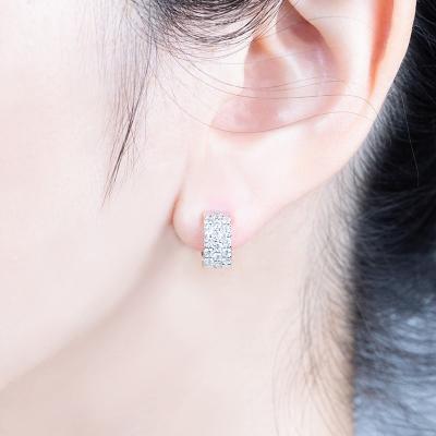 ふるさと納税 甲府市 【ジュエリーの街、山梨県甲府市】ダイヤ0.64ct K18WGピアリング　LE358W |  | 03