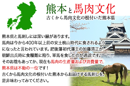 馬刺し3種の盛り合わせ【特選霜降り馬刺し100g/ロース馬刺し100g/赤身馬刺し100g×2】+タレ100ml付き《90日以内に出荷予定(土日祝除く)》 熊本県 葦北郡 津奈木町