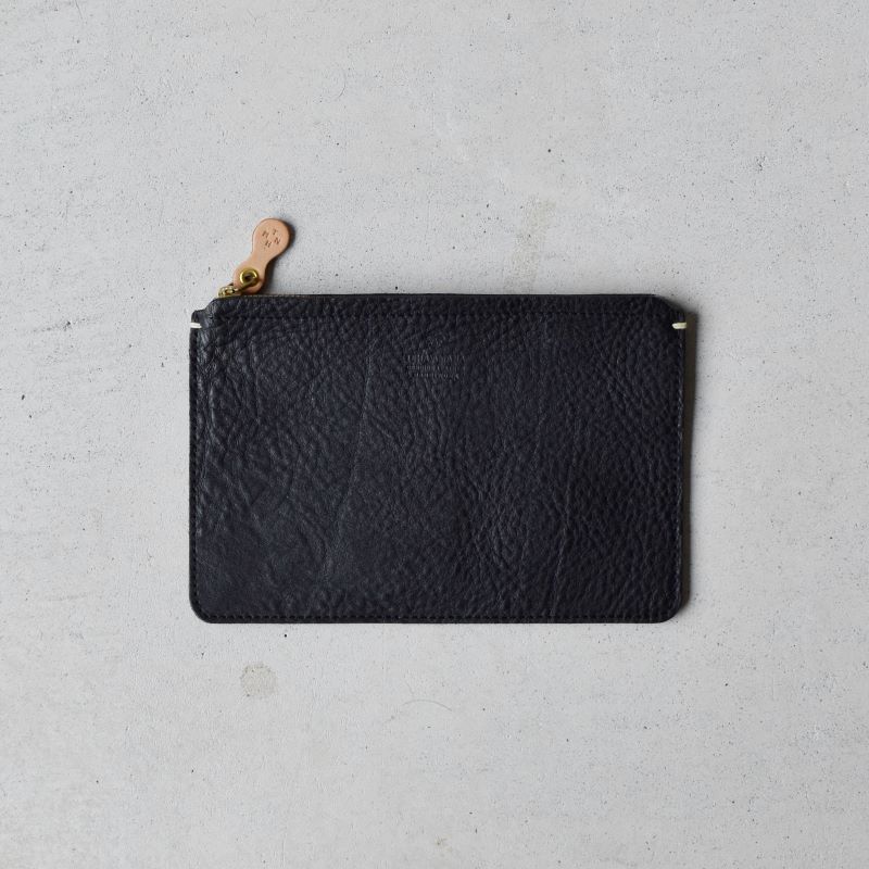 Teha’amana Square pouch S テハマナ スクエアポーチ S ベーシック ブラック テハマナ 革 皮 雑貨 おしゃれ レザー 本革 こだわりの逸品 地域特産品 ギフト 自分用 人気