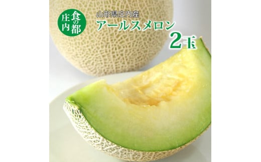 【先行予約】食の都庄内【令和7年産】アールスメロン2玉※令和7年8月中旬頃より発送予定