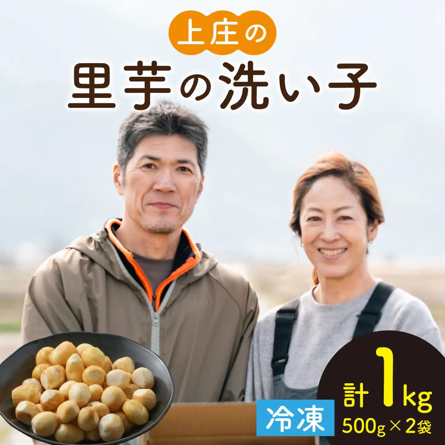 【先行予約】【10月発送】上庄の里芋の洗い子【冷凍】 計1kg 里芋