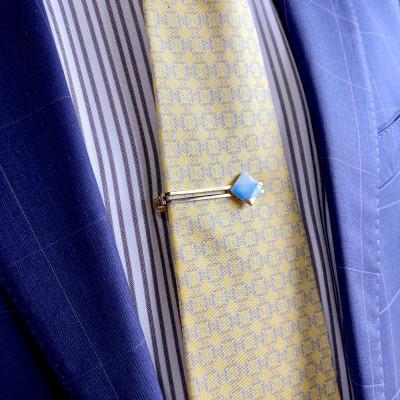 ふるさと納税 茅ヶ崎市 ArtOpus. ネクタイピン ホライズン 青 湘南 茅ヶ崎市 陶磁器 アートギフト |  | 01