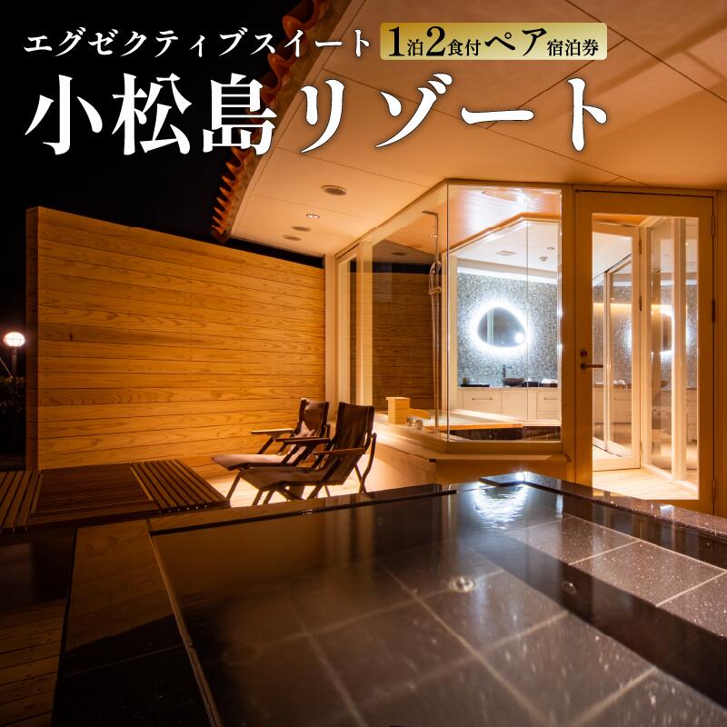 【ふるさと納税】 宿泊券 1泊2食付き エグゼクティブ スイート スノーピーク ペア SNOW PEAK GLAMPING TOKUSHIMA KOMATSUSHIMA 小松島リゾート カップル 女子旅 旅行 徳島県