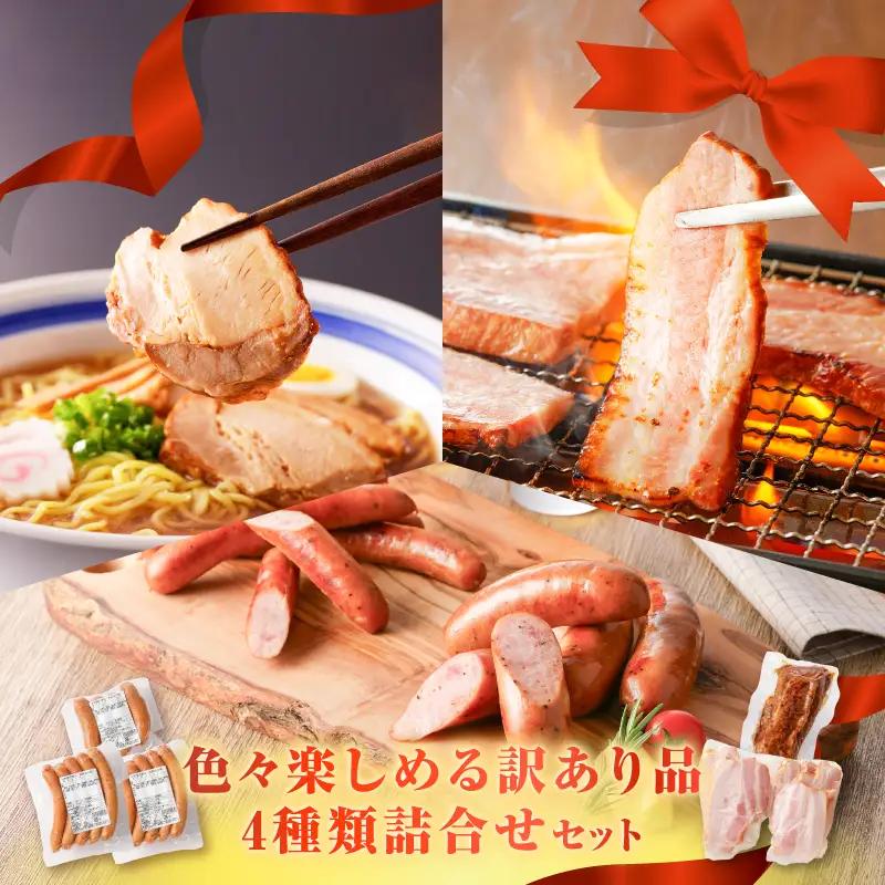 【ふるなびWEEK対象】色々楽しめる 訳あり品 4種類 詰合せセット K161-029_03 肉 豚肉 冷凍