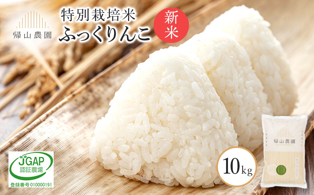 【令和7年産新米予約】ふっくりんこ 10kg特別栽培米産地直送《帰山農園》