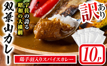 ＜訳あり・簡易包装＞双葉山カレー(計1.8kg・180g×10P) 鶏肉 鳥肉 とりにく とり肉 お肉 カレー チキンカレー スパイスカレー レトルト 簡単調理 常温 保存【115601500】【SFPコンサルティング】