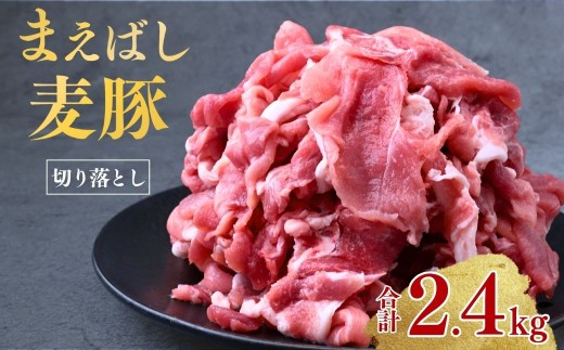 豚肉 まえばし麦豚 満喫セット 切り落とし（モモ・カタ） 300g×8パック 計2.4kg | まえばし麦豚 上州麦豚 しゃぶしゃぶ 焼肉 ステーキ 薄切り 豚肉 ぶた 年末 家族 鍋 ロース バラ 人気 ブランド豚 肉 ミート 肉じゃが 高評価 人気 小分け 超人気 ブランド 豚 切り落し スライス 赤身 脂 バランス 甘い 群馬県 前橋市