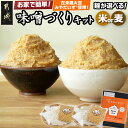 【ふるさと納税】【麹が選べる！】お家で簡単！味噌づくりキット - 味噌 手作り キット 選べる麹 米麹/麦麹 みそ 手作り味噌 簡単 発酵食品 国産大豆 蒸し大豆 パンフレット同梱 自家製味噌 送料無料 SKU-G801 【宮崎県都城市は2年連続ふるさと納税日本一！】