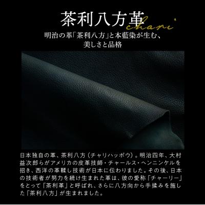 ふるさと納税 徳島市 【本革・手縫い】茶利八方革の二折名刺入れ【CY003】 |  | 02