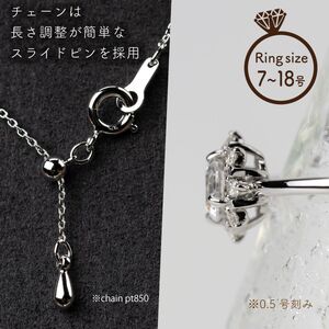 ダイヤ 指輪 pt900 ダイヤモンドリング & ダイヤモンドネックレス 合計1.2ct （RP-MR1202-MN770）鑑別書 保証書 ケース 付 ジュエリー 宝石 アクセサリー ペンダント 宝石