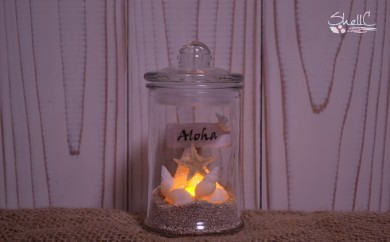 シェルランプ　【Aloha】桃