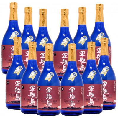 ふるさと納税 長崎市 長崎 軍艦島 麦焼酎　720ml 12本セット