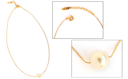 【ギフト対応可】一粒パールネックレス(カラー：シルバー)【043-006-1】パール ネックレス アクセサリー ジュエリー 上品 フォーマル ギフト プレゼント ラッピング