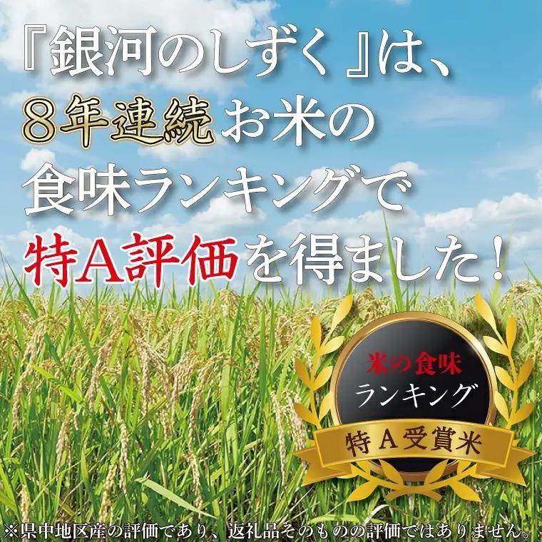 【定期便 2ヶ月】 無洗米 令和7年産 銀河のしずく10kg AE195 無洗