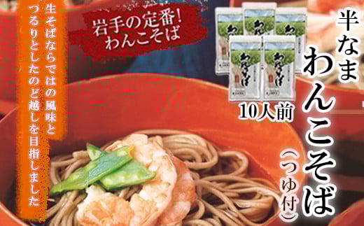 【北舘製麺】半なまわんこそば 10人前（KW-B） ／ 蕎麦 わんこそば ソバ そば お蕎麦 おそば 半生 つゆ付き めんつゆ つゆ そばつゆ  半生蕎麦 ギフト お中元 お歳暮 お土産 おみやげ 手土産 贈り物 熨斗 名物 ご当地グルメ 年越し おみやげ お土産 箱入り 人気 おすすめ オススメ