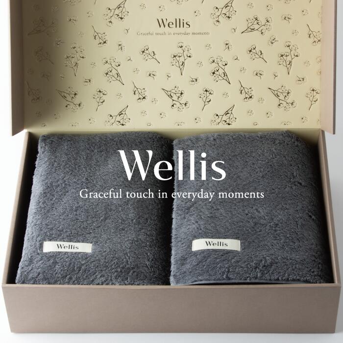 【ふるさと納税】Wellis【極上の肌心地】ブランケット2枚　ギフトセット　グレー（009_5045_02）