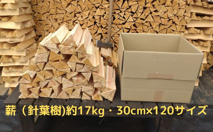
【アウトドア～キャンプ・BBQに！～】薪（針葉樹）約17kg・30cm [№5299-0097]
