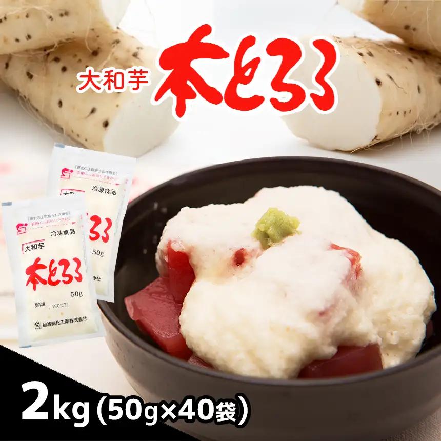 【定期便3回】本とろろ大和芋 (冷凍) 2kg 