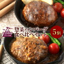 【ふるさと納税】えびの高原 惣菜ハンバーグ食べ比べセット 5パック 合計1kg 200g×5パック お肉 肉 惣菜 温めるだけ パック 成長ホルモン不使用 レンジ対応 送料無料 お手軽 時短 宮崎県 レビューキャンペーン対象返礼品