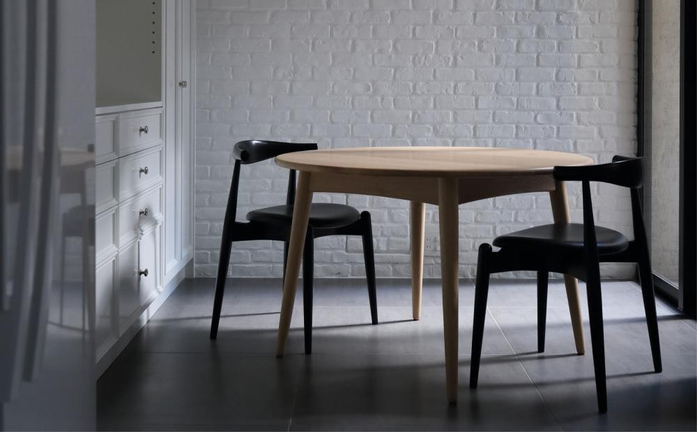 【高島屋選定品】＜FILE FURNITURE WORKS＞ラウンドダイニングテーブル(DT-8)｜京都 家具 テーブル 人気ブランド［ 京都 家具 インテリア テーブル 机 おしゃれ 人気 おすすめ
