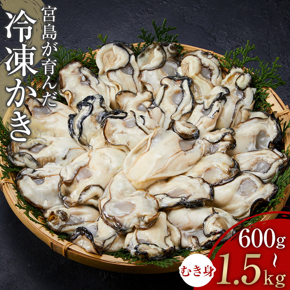 【ふるさと納税】【選べる量　加熱用】宮島が育んだ冷凍かき（むき身） | 牡蠣 広島かき 広島牡蠣 新鮮 旬 広島県 宮島 廿日市市