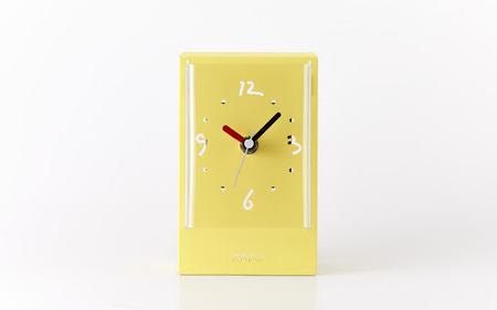 W-17 置き時計 SPAZIO(スパツィオ)  レモンイエロー