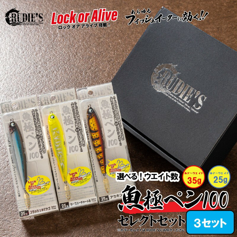 【ふるさと納税】＼選べる！サイズ／魚極ペン セレクト3セット 25g 35g