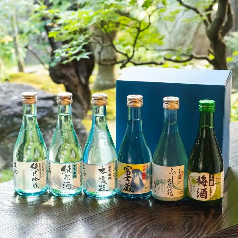 ＜甲斐の開運　富士山の湧水仕込み＞贅沢飲み比べ6本セット（各300ml）●