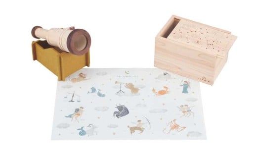 IKONIH 天体望遠鏡セット / おもちゃ 子供 こども オモチャ 玩具 プレゼント お祝い 木 出産祝い 安全 オーガニックトイ ファーストトイ ままごと おままごと キッチン アイコニー【kip