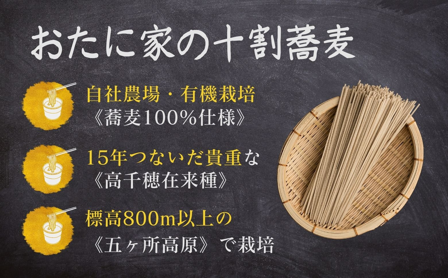 そば 高千穂 有機栽培 10割蕎麦 200g×3袋 600g 国産 乾蕎麦 A-109