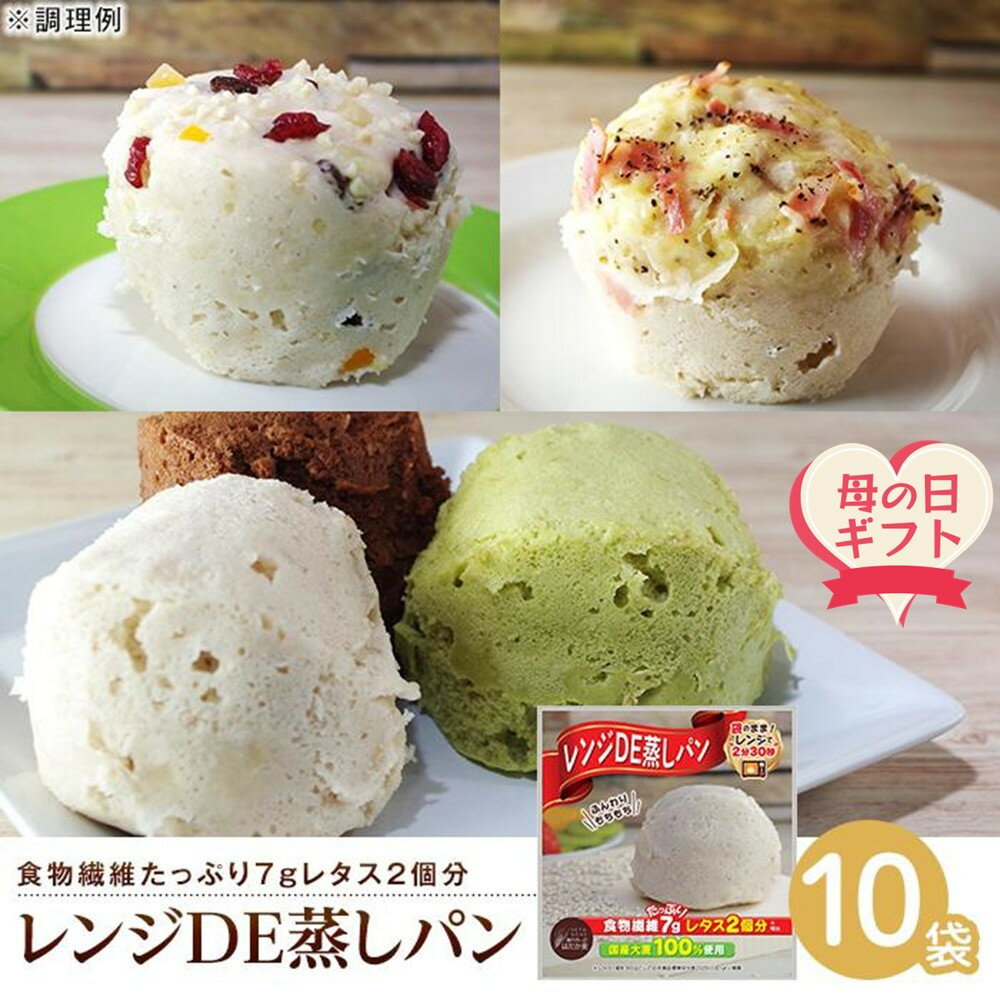 【ふるさと納税】【母の日ギフト】レンジDE蒸しパン10袋セット（60g×10袋）