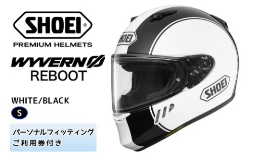 SHOEIヘルメット「WYVERN Φ REBOOT (WHITE/BLACK)」S ｜フルフェイス バイク ツーリング レーサー マルケス ショウエイ [2669]