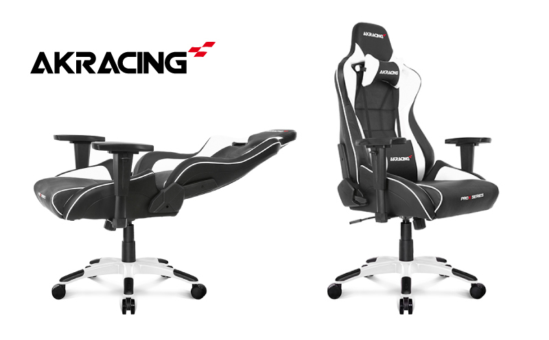【ふるさと納税限定】AKRacing Pro-X Gaming Chair (White) JP エーケーレーシング ゲーミングチェア（ヘッドレスト・ランバーサポート付き） 099H3162_イメージ