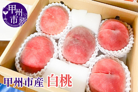 【クール配送】白桃 約2kg 5～7玉【2025年発送】（KFT）B11-1811 【白桃 桃 もも モモ 令和7年発送 期間限定 山梨県産 甲州市 フルーツ 果物】