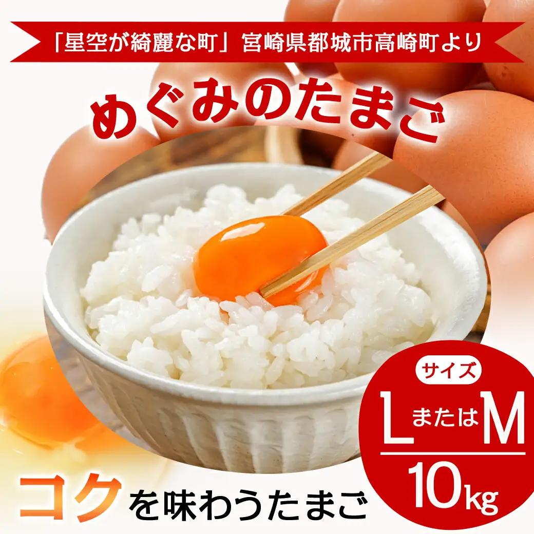 星空が綺麗な町より～「めぐみのたまご」(LまたはMサイズ)10kg〔16-6801〕_(都城市) 赤卵 めぐみのたまご 10kg Lサイズ Mサイズ たまごかけご飯