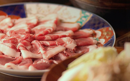 【3回定期便】 ＼天然／とろける猪肉の極上ぼたん鍋 2〜3人前 猪肉350g 女将の自家製豆みそ仕立 ジビエ お味噌 ミソ イノシシ 岐阜市 / ひょうたん姉妹[ANCJ007]