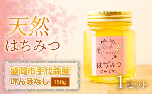 けんぽなし 蜂蜜 150g 1セット 国産 はちみつ 天然 無添加 無加工 盛岡市手代森産 季節の蜂蜜 希少 濃厚 上品な香り スイーツ ご褒美 美容 美肌 ギフト プレゼント 贈答用 贈り物 岩手県 盛岡市 東北 岩手 盛岡 大西養蜂場
