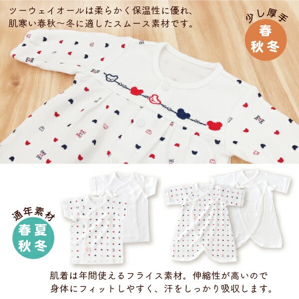低出生体重児用ウェアセット _ 低出生体重児 ウェア セット 小さいサイズ 赤ちゃんの城 ベビー用品 ベビー服 赤ちゃん 新生児 子供 出産祝い 贈り物 ツーウェイオール 保湿性 春秋 スムース素材 