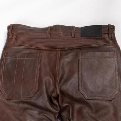 ふるさと納税 京都市 【デグナー】メンズカップ付レザーパンツ [DP-28] ブラウン 〈XLサイズ〉 |  | 02