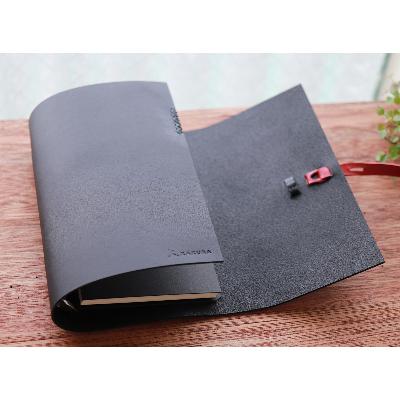 ふるさと納税 高槻市 【KAKURA】紐巻きバイブルシステム手帳 4点セット urushiブラック |  | 03