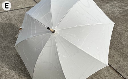 【西川洋傘加工所】1本1本職人の手作り・着物反物晴雨兼用傘 D