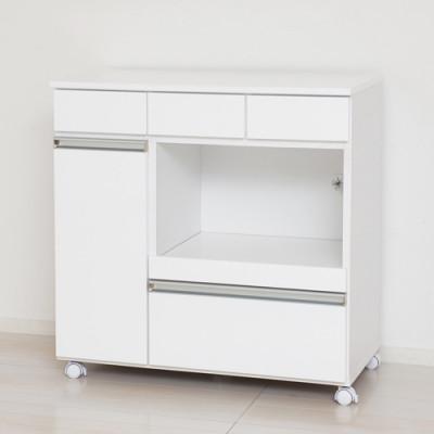 ふるさと納税 海南市 カウンターレンジワゴン3D　ホワイト |  | 01