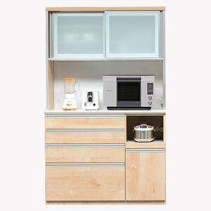 （メープル（ナチュラル））【開梱設置】 ルピナス キッチンボード 幅120cm レンジ台 大川家具 食器棚 キッチン収納 ダイニングボード