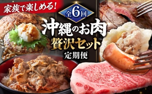 ハンバーグ ハム ソーセージ 点心 ステーキ 【全6回 定期便 】家族で満喫！沖縄のお肉贅沢セット 沖縄市 お肉屋本店 豚々茶舗 TESIO 肉のサブロー [BCZZ034]  はんばーぐ すてーき ステーキ肉 すてーき肉 ブランド 和牛 焼肉 焼き肉 BBQ はむ そーせーじ 焼売 石垣牛 あぐー豚 肉 にく お肉 おにく 牛肉 牛 豚 豚肉 豚にく ぶたにく あぐー 定期便 個包装 冷凍