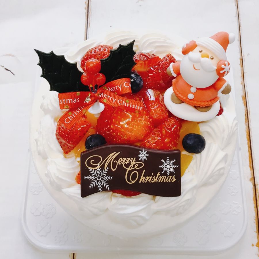 クリスマスフルーツデコレーションケーキ【19日・20日指定日お届け】