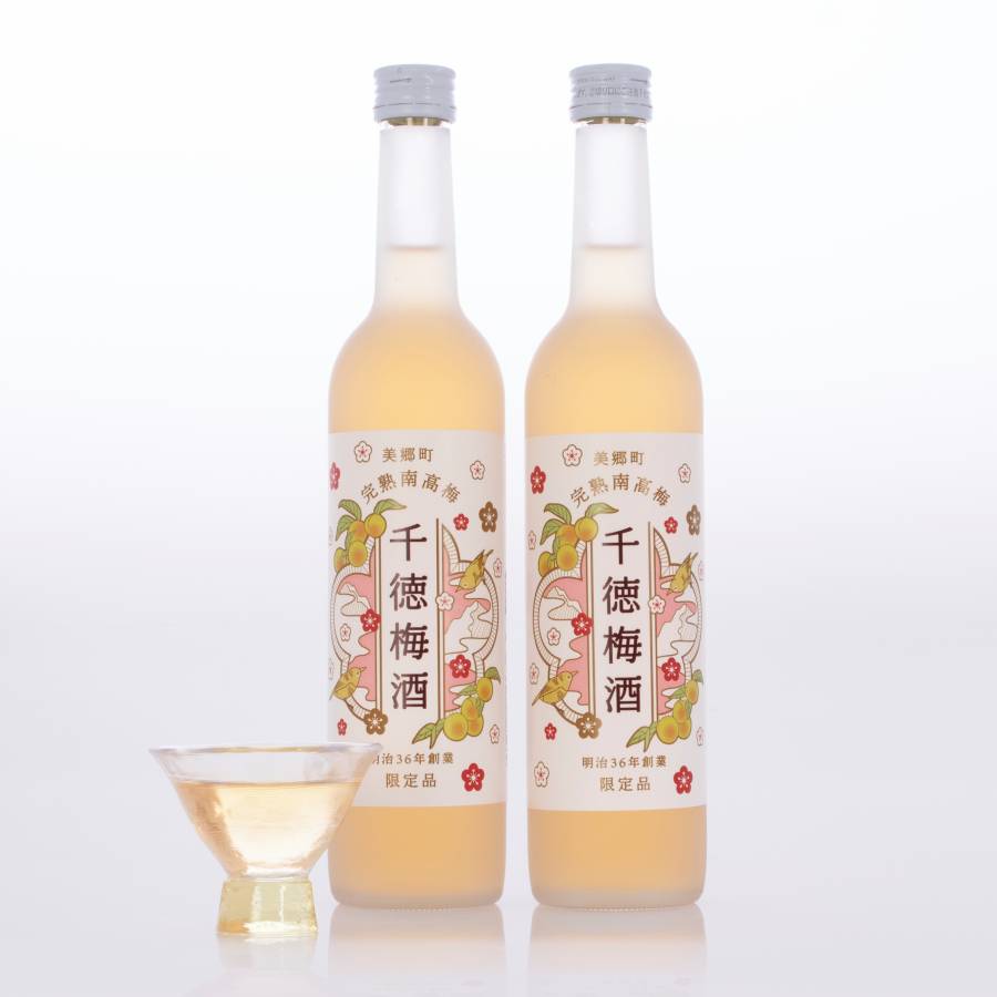 ＜千徳酒造＞日本酒仕込み千徳梅酒　500ml×2本