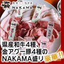 【ふるさと納税】琉球焼肉NAKAMA　県産和牛4種、金アグー豚4種のNAKAMA盛り　ご利用券