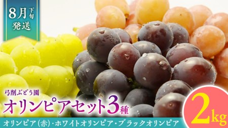【2025年8月下旬より発送開始】 幻 の ぶどう オリンピア 3種 Aセット 約2kg ぶどう ブドウ オリンピア ホワイトオリンピア ブラックオリンピア セット フルーツ 果物 産地直送 茨城県 桜川市 [AC003sa]