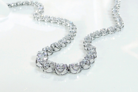 pt900 豪華【10.0ct】全周 ダイヤモンド テニスネックレス CSN00116 SWAV060